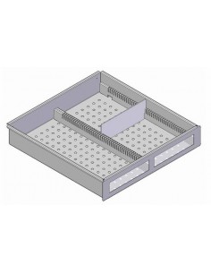 Tiroir aluminium avec 4...