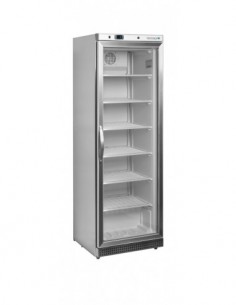 Congélateur inox vitré 340L...