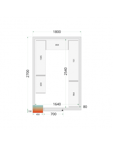 Panneaux de chambre froide 10m3 CR...