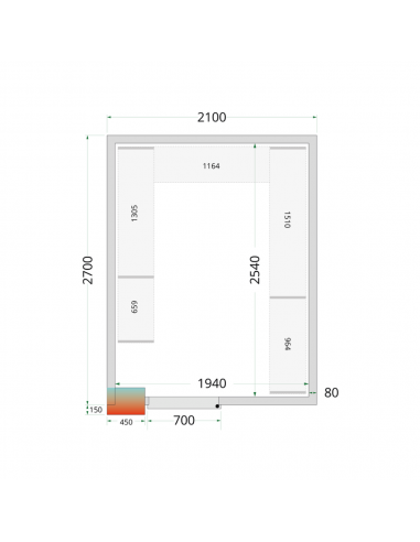 Panneaux de chambre froide 12m3 - CR...