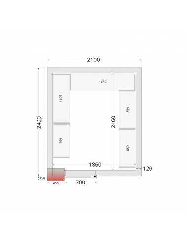 Panneaux de chambre froide 11m3 - CR...