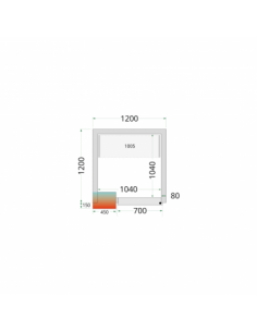 Chambre froide positive 3m3...