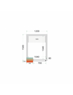 Chambre froide positive 3m3...