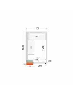 Chambre froide positive 4m3...