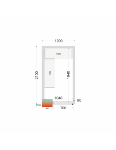 Chambre froide positive 5m3...