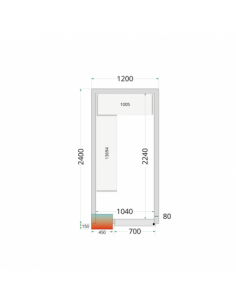 Chambre froide positive 6m3...