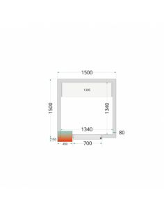 Chambre froide positive 4m3...