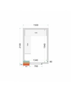 Chambre froide positive 6m3...