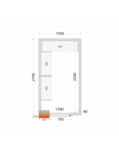 Chambre froide positive 9m3...