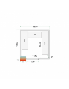 Chambre froide positive 7m3...