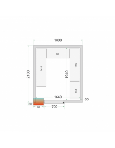 Chambre froide positive 8m3...