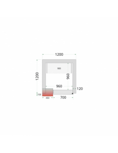 Chambre froide négative 3m3...