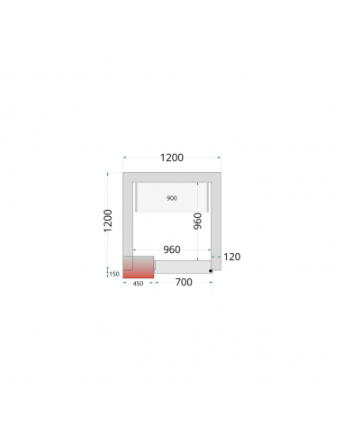 Chambre froide négative 3m3 - CRNF1212