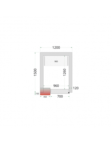 Chambre froide négative 3m3 - CRNF1215