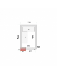 Chambre froide négative 4m3...