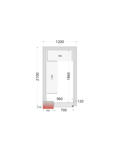 Chambre froide négative 5m3 - CRNF1221