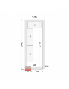 Chambre froide négative 7m3...