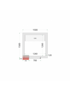 Chambre froide négative 4m3...