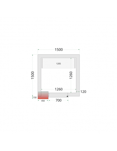 Chambre froide négative 4m3 - CRNF1515