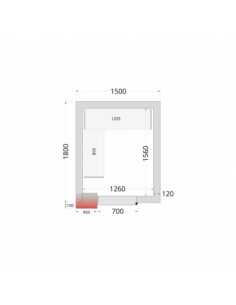 Chambre froide négative 5m3...