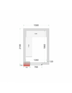 Chambre froide négative 6m3...