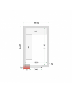 Chambre froide négative 7m3...