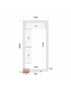 Chambre froide négative 9m3...