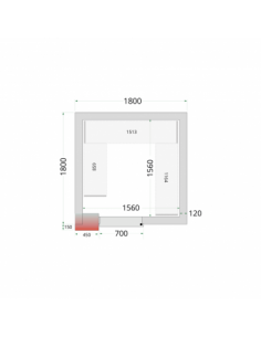 Chambre froide négative 7m3...