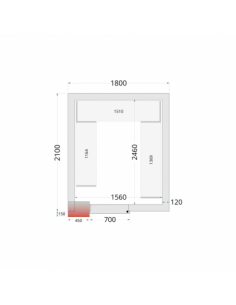 Chambre froide négative 8m3...