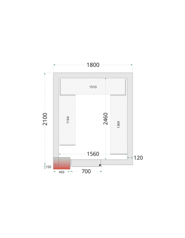 Chambre froide négative 8m3 - CRNF1821