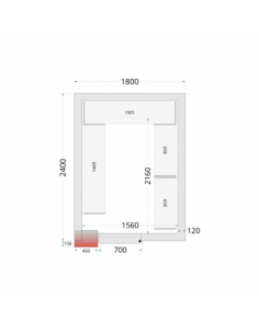 Chambre froide négative 9m3...