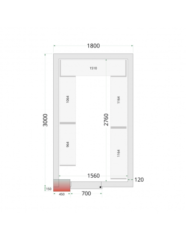 Chambre froide négative 11m3 - CRNF1830