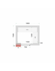 Chambre froide négative 5m3...
