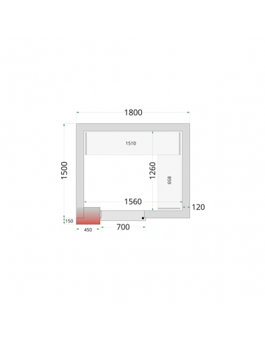 Chambre froide négative 5m3 - CRNF1815