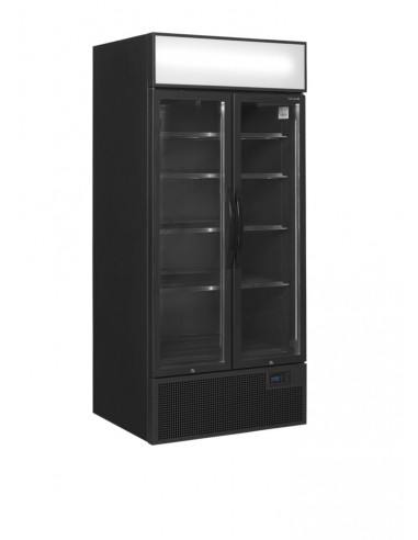 Vitrine réfrigérée noire 535L - PRO49271