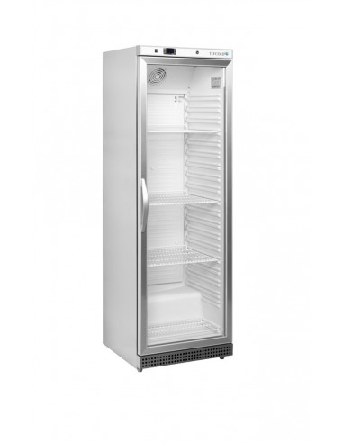 Réfrigérateur inox vitré 350L - PRO33853