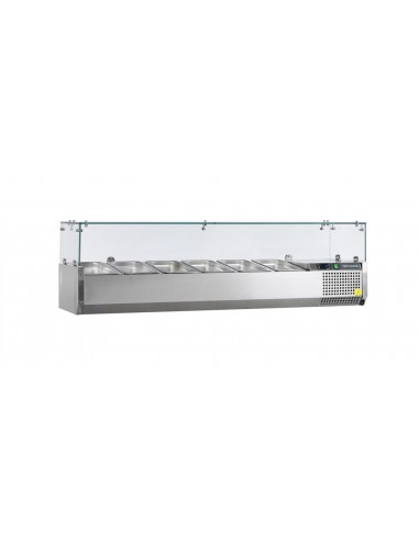 Vitrine à sushis 7 bacs GN1/4 - PRO16503