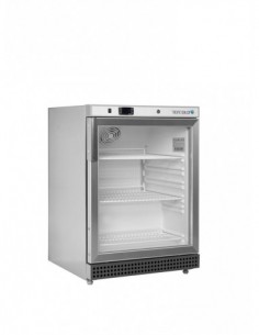 Réfrigérateur inox 119L -...