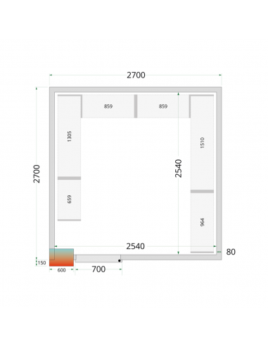 Panneaux chambre froide 16m3 - CR...