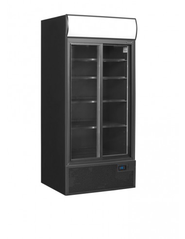 Vitrine réfrigérée noire 462L - PRO49273