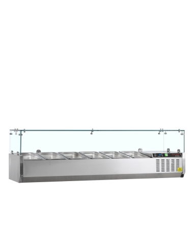 Vitrine réfrigérée 6 bacs GN1/4 -...