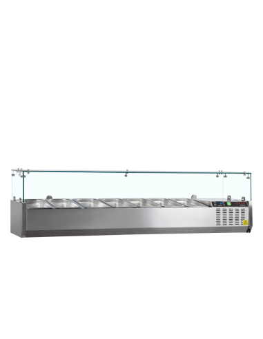 Vitrine réfrigérée 7 bacs GN1/4 -...